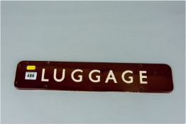 A door sign reputedly from Porthmadog Station for the Western Region of British Railways during