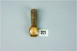 A gent's nine carat gold encased Rotary Supersports circular dial wristwatch having a sweep
