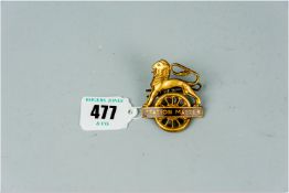 Metal cap brooch for a station master from the British Railways 1950's period, reputedly the