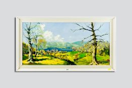 CHARLES WYATT WARREN oil on board - landscape, Conwy Castle from the Sychnant Pass, signed, 14.25