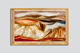 KAREL LEK oil on board - abstract landscape, Parys Mountain scape, signed and with artist's