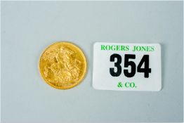 A Queen Victoria gold sovereign, 1893