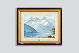 MARK THOMAS (of New Zealand) oil on board - Lake Teanu, signed, 8.5 x 11.75 ins (21.5 x 30 cms)