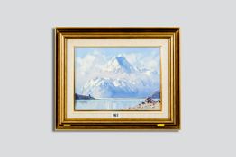 MARK THOMAS (of New Zealand) oil on board - Mount Cook, evening, signed, 8.75 x 11.75 ins (22 x 30