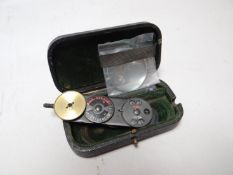 A cased opthalmoscope by Morton