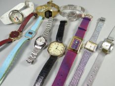 A mixed parcel of mainly modern ladies wristwatches etc