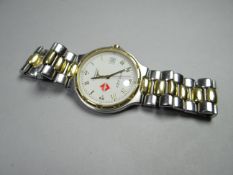 A modern Longines 18k yellow gold and stainless steel wistwatch (presented to vendor by employees