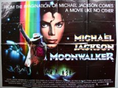 Ten British Quad film posters including Michael Jackson in 