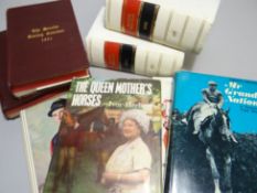 A quantity of unsigned first edition horse racing books together with five volumes of The Straits