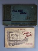 Two Film Star Albums complete with cigarette cards. Piccadilly Juniors Oval Film Photos of seventy