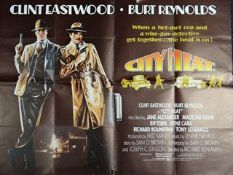 Clint Eastwood in 'City Heat' British Quad film poster (condition A)