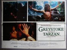 Two Tarzan UK Quad film posters including 