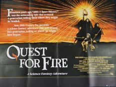 'Quest for Fire' British Quad film poster plus 'Cocoon' British Quad film poster (condition A)