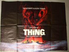 'The Thing' 'X' Certificate British Quad printed by W.E. Berry of Bradford and Directed by John