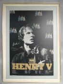 A circa 1970s mounted and framed RSC Theatre poster for 'Henry V', 30 x 20 ins (76 x 51 cms)