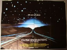 'Close Encounters of the Third Kind' British Quad. Printed by Lonsdale & Bartholomew and Directed by