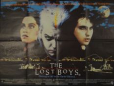 'The Lost Boys' British Quad Cult Vampire Film starring Keifer Sutherland and Corey Feldman A