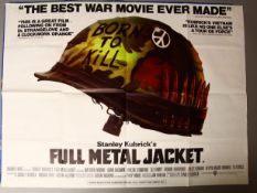 Three British Quad war films 'Full Metal Jacket' A condition,'The Deer Hunter' C condition and '