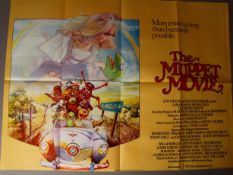 'The Muppet Movie' Jim Henson British Quad from 1979 with the adorable Miss Piggy, Fozzy Bear and