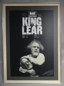 A circa 1970s mounted and framed RSC Theatre poster for 'King Lear', 30 x 20 ins (76 x 51 cms)