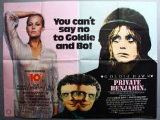Ten British Quad film posters including 