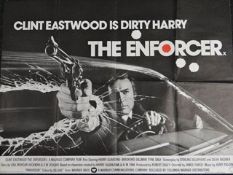 Clint Eastwood in 'The Enforcer' Original first release British Quad film poster from 1976 with