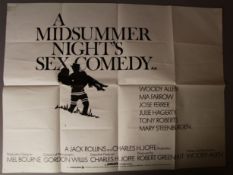 Collection of Ten UK British Quads of the Comedy genre including A Midsummer Nights Sex Comedy, Love