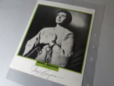 A signed photograph of Ingrid Bergman as Joan of Arc