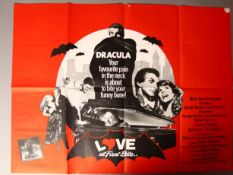 Ten UK Comedy genre British Quad film posters including Love at First Bite, Wilt, Galaxy Quest,