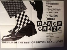 'Dance Craze' Ska British Quad cinema poster measuring 30x40 inches from 1981 Two Tone Records /