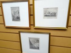 THREE PRINTS: each Swansea related - 1. 'Swansea Castle and Harbour - Glamorganshire, drawn and