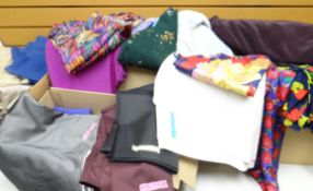 Of interest to designers, upholsterers and costume designers: approximately 200 fabric stock items