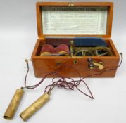 A mahogany encased 'DALE'S MAGNETO-ELECTRIC MACHINE - FOR NERVOUS DISEASES' by H & EJ Dale, London