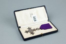 A cased MBE owned by Joshua Goodland together with citation and presentation instructions,