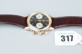 A gent's Breitling Top Time circular dial chrono wristwatch circa early 1960s, serial number 1051652