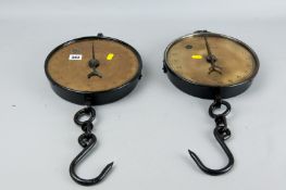 A cast iron and brass Salters Trade spring balance, model 235T to weigh 100lb and a model 235T to