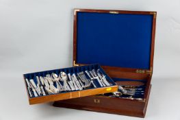 A fine canteen of approximately one hundred and ten pieces of all-metal shell patterned dinner