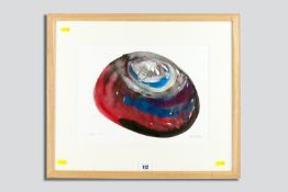 MARIA T HAYES watercolour and pastel - signed and entitled 'Stone IV', dated 2001, 27 x 37 cms