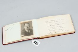 An important, mainly Welsh content autograph book containing amongst many others the signature of