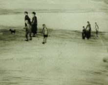 DONALD McINTYRE a pair of limited edition (4/10 & 5/10) etchings, mounted but unframed - shore