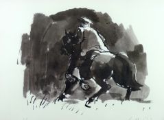 SIR KYFFIN WILLIAMS RA artist’s proof coloured print - Patagonian rider and horse, signed in full,