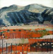 SARAH THWAITES acrylic on board - landscape, signed with initials and dated 2014 and with title ‘