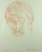 ANDREW VICARI pastel - portrait of the vendor ‘Alun’, signed and dated 2011, 18 x 15.25 ins (46 x