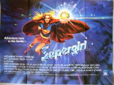 Superman II, Superman III, Superman IV and Supergirl folded Quads. Various conditions - majority