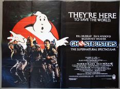 Ghostbusters (1986) Original First Release British Quad film poster (30 x 40 inch) Plus Ghostbusters