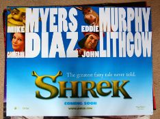 Eight Rolled British Quad film posters including 