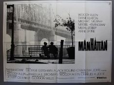 Manhattan (1979) Woody Allen Original British First release Quad Printing by Lonsdale & Bartholomew.
