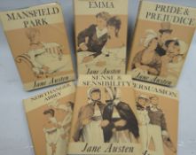 Austen, Jane: Six volume set of Novels: Published by Franklin Watts in 1971 as the first thus