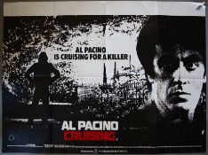 Thirty British Quad film posters including Al Pacino 