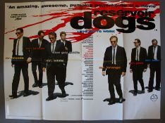 Reservoir Dogs (1992) by Quentin Tarantino Original First Release double-sided British Quad film